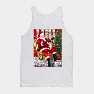 Christmas Santa Claus Money meme Tank Top